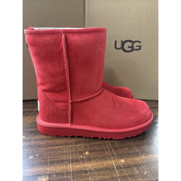 UGG Kids Classic Short 2 Raspberry Sorbet Boots Youth Size 1 K/1017703K - Picture 1 of 6